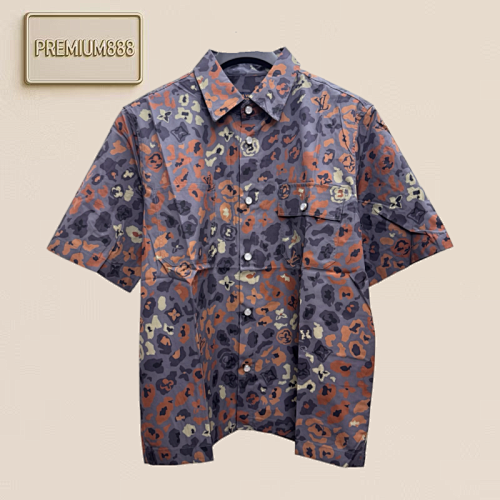 Louis Nigo Collaboration Print Short-sleeved Shirt Size S M L XL