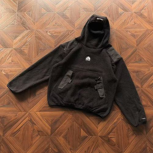 N K X Supreme X A G Jacket Fleece Hoodie