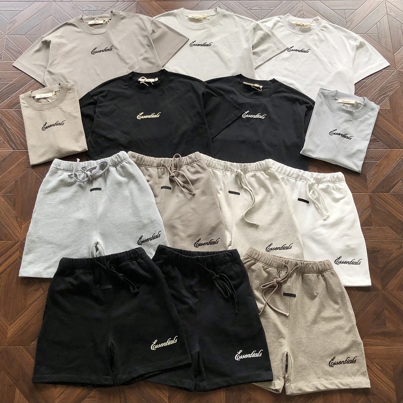 Essentials Pants Fog T-Shirt Shorts