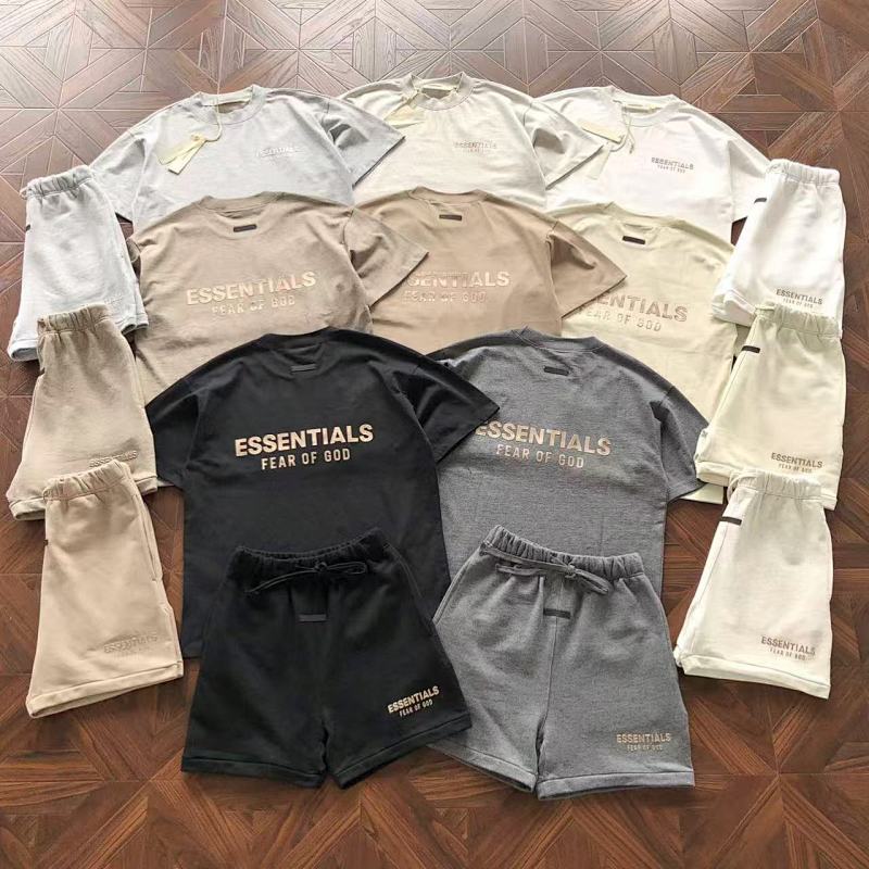 Essentials Pants Fog T-Shirt Shorts
