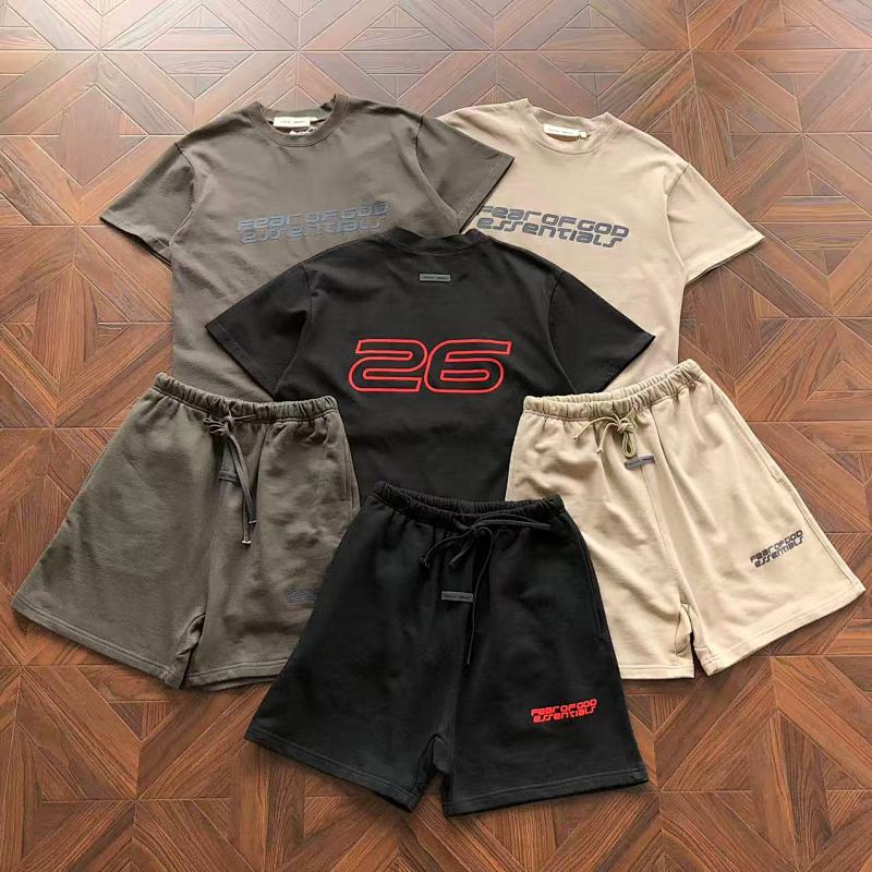 Essentials Pants Fog T-Shirt Shorts