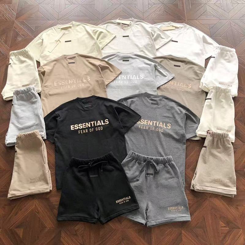 Essentials Pants Fog T-Shirt Shorts