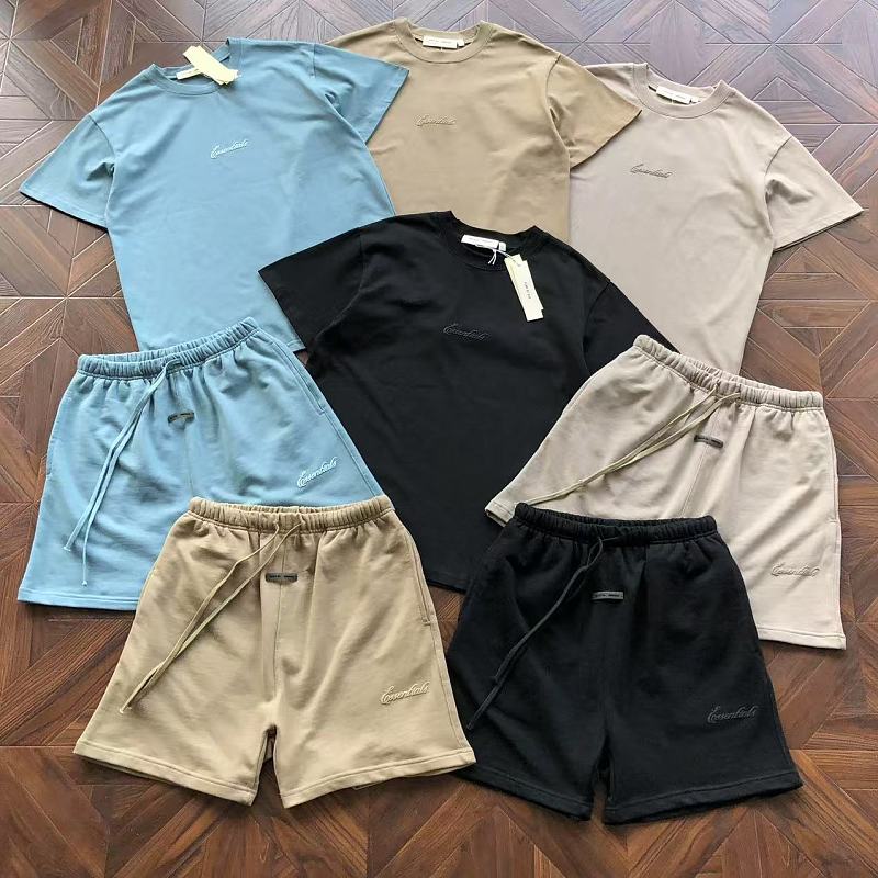 Essentials Pants Fog T-Shirt Shorts
