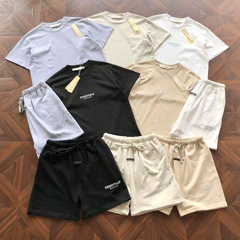 Essentials Pants Fog T-Shirt Shorts