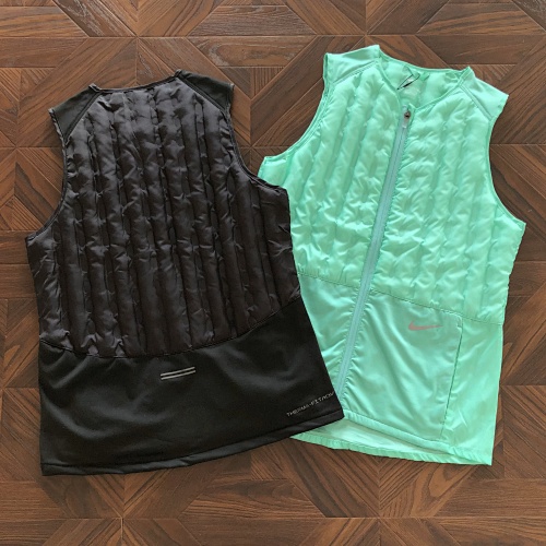 Black Green Nike Down Vest