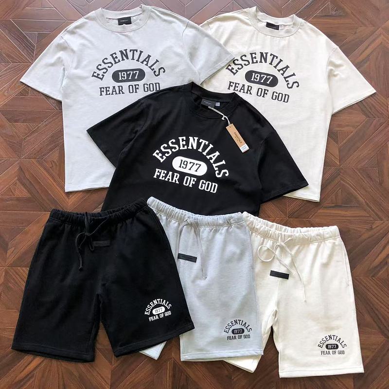 Essentials Pants Fog T-Shirt Shorts