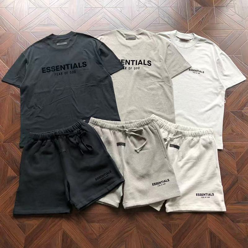 Essentials Pants Fog T-Shirt Shorts