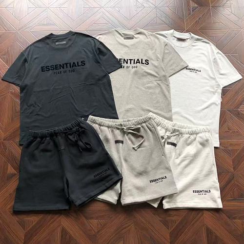 Essentials Pants Fog T-Shirt Shorts