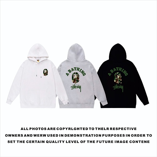 Terry Fleece Bape Hoodie