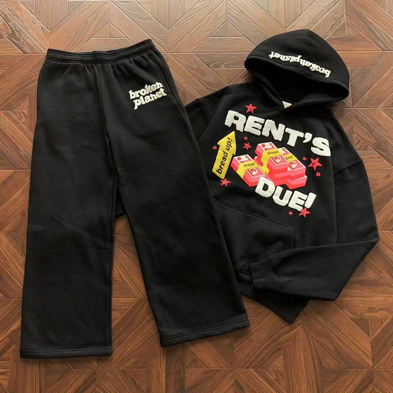 TOP128 PANTS118 Broken Planet Hoodie Trousers