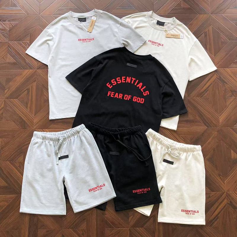 Essentials Pants Fog T-Shirt Shorts