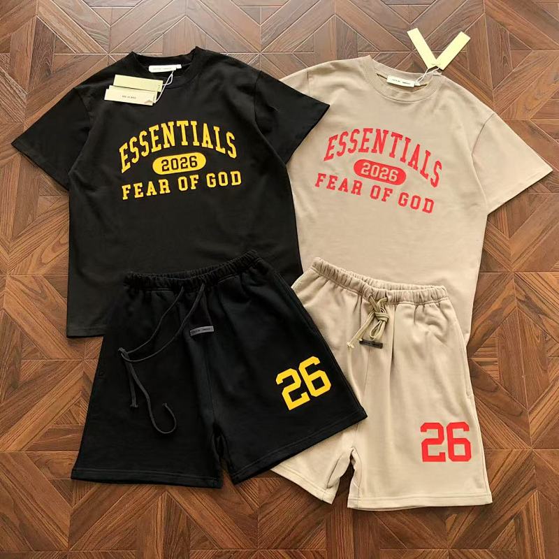 Essentials Pants Fog T-Shirt Shorts