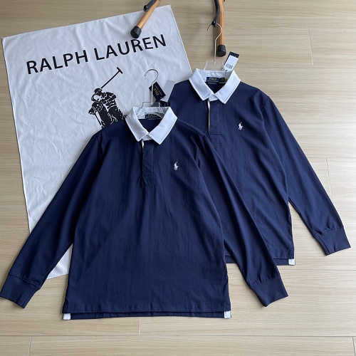 22.4 RL Contrast-colored Collar Rugby Long-sleeved Polo Shirt RL Polo E