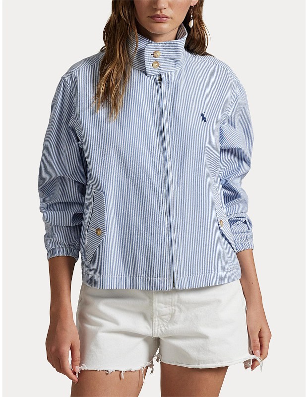 25.7 Unisex Stripe Cotton Seersucker Jacket RL X
