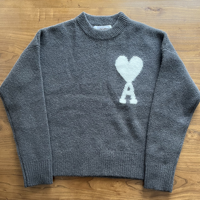 Alpaca Wool White Logo Sweater