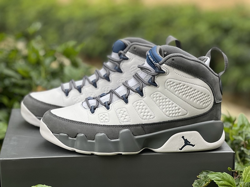 BB Aj9 Air Jordan 9 Retro Flint Grey And French Blue