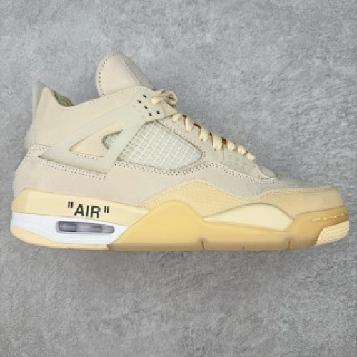 93B43QC5 Off-White X Air Jordan AJ4 Retro Cream Sail