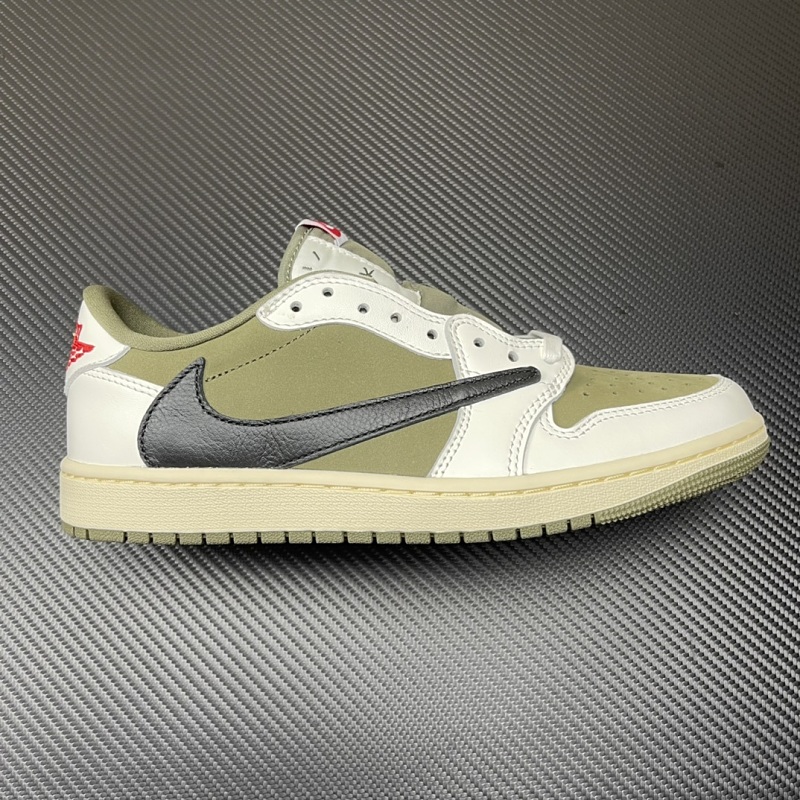 Jordan AJ1 Inverted Hook Low Cut Beige
