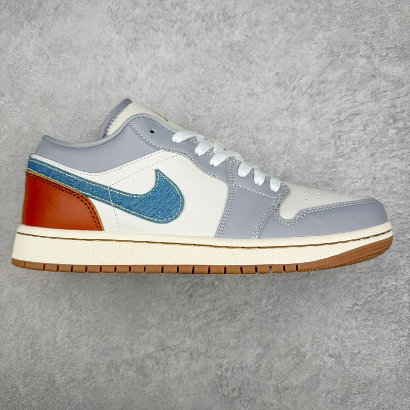 Jordan AJ1 Low Cut White Blue
