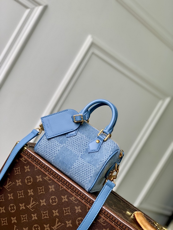 Speedy 18 Bandoulière Damier Denim Pharrell Williams Damier Marque L. Vuitton Deposée