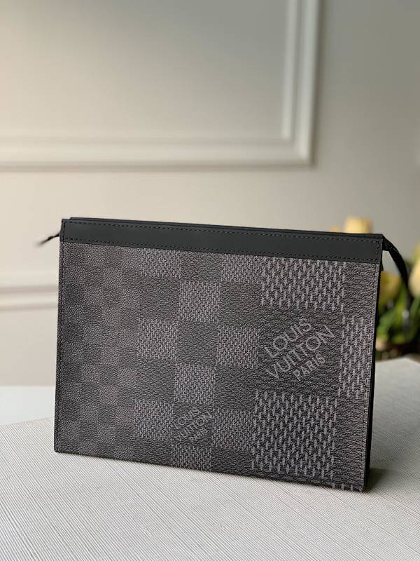 Voyage Pochette Voyage Damier Graphite Oo 27 X 21 X 6