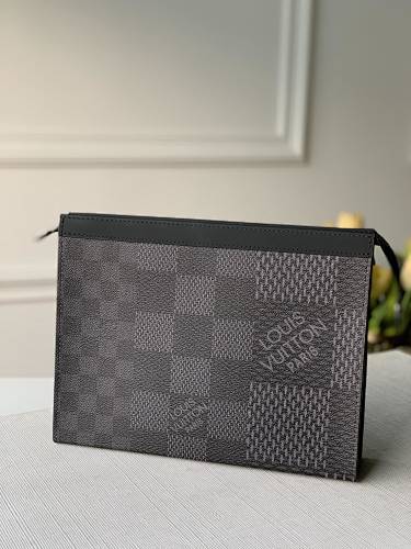 Voyage Pochette Voyage Damier Graphite Oo 27 X 21 X 6