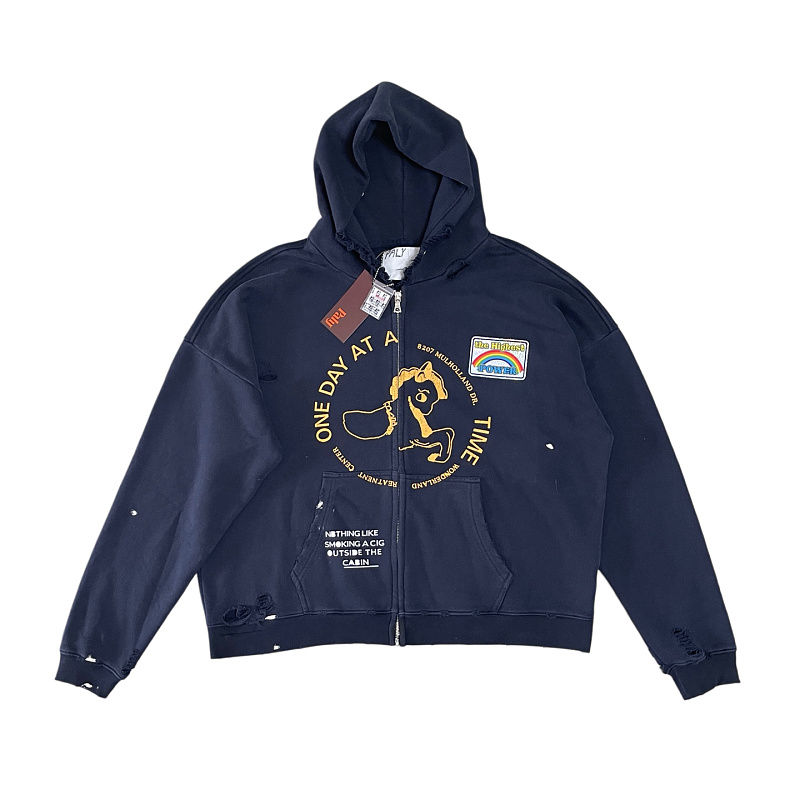 Paly Hollywood Treatment Center Zip Hooded Sweatshirt Navy S M L XL