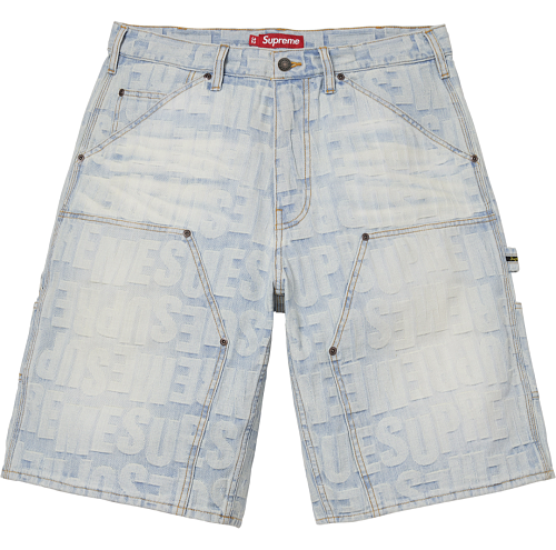 Repeat Jacquard Double Knee Denim Short 30-36