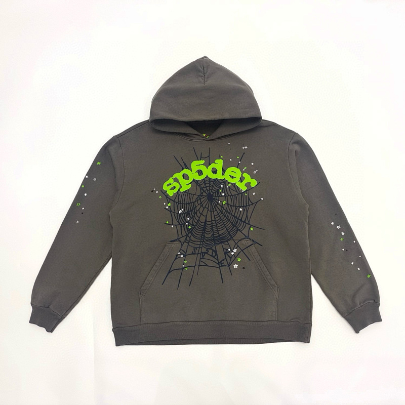 Punk V2 Slate Grey Sp5der Hoodie S-Xl