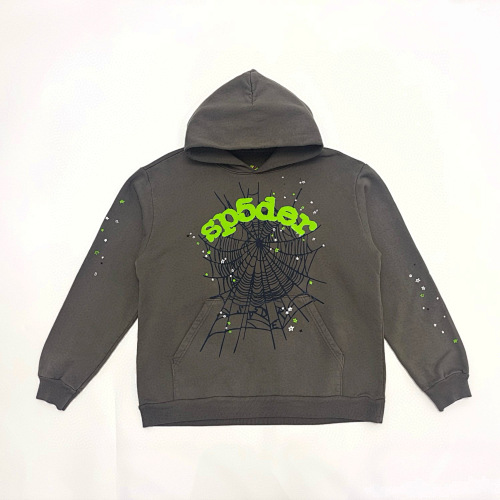 Punk V2 Slate Grey Sp5der Hoodie S-Xl