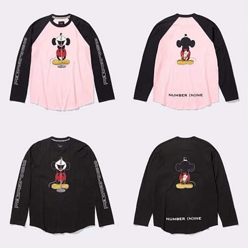Number Ine Mickey Raglan L S Top