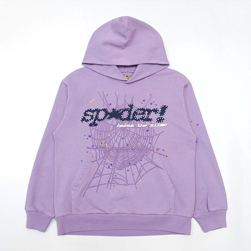 Sp5der Hoodie Purple TC S-Xl