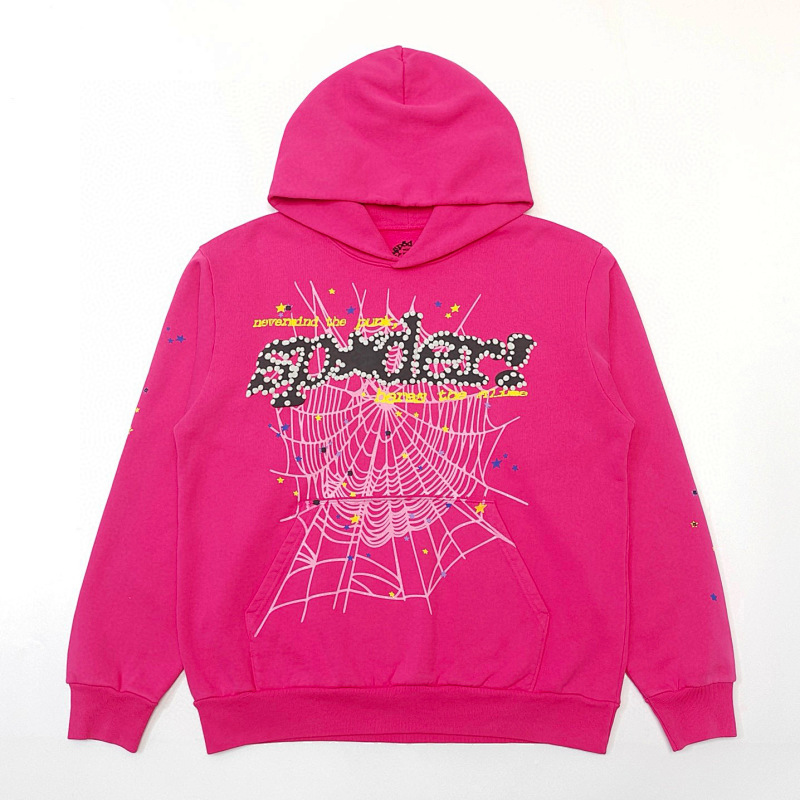 Sp5der Hoodie Pink TC V2 S-Xl