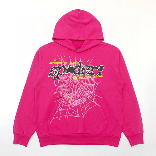 Sp5der Hoodie Pink TC V2 S-Xl