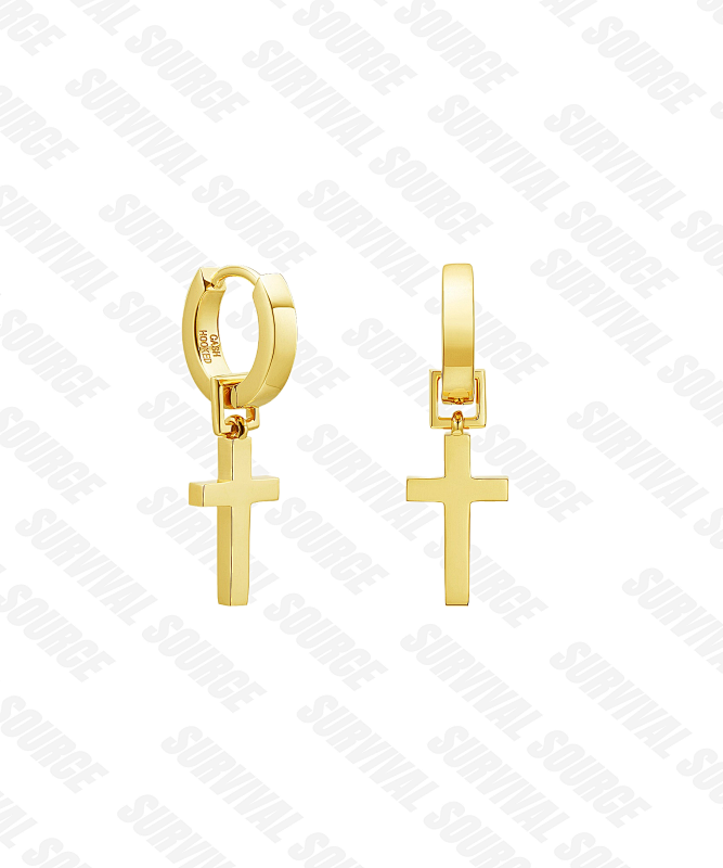 Cross Ring Earring