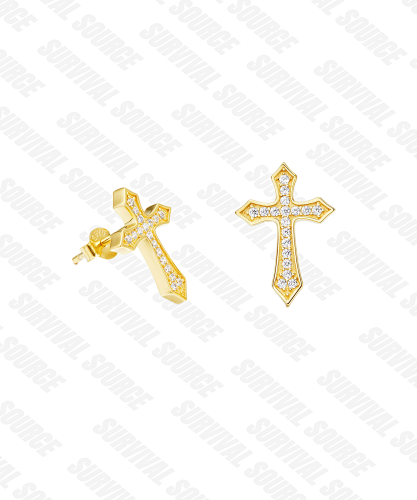 Clechy Cross Ear Studs