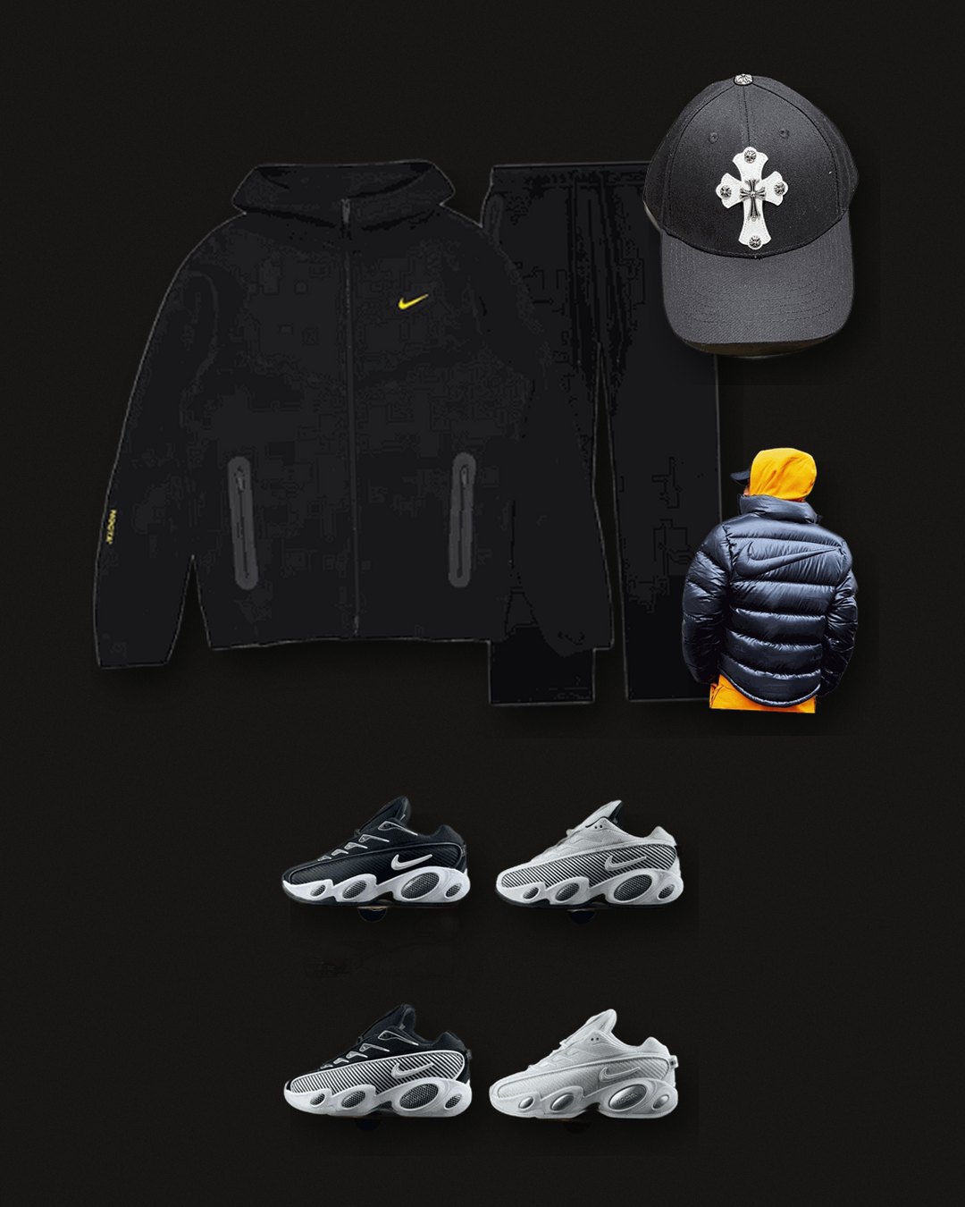 Drake outfit, rebuilt from finds