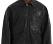 Represent leather flight jacket