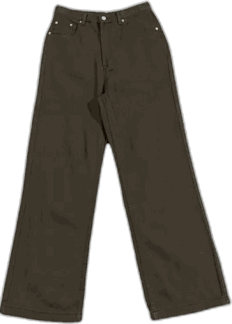 Brown wide-leg trousers