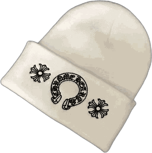 Chrome Hearts beanie, white