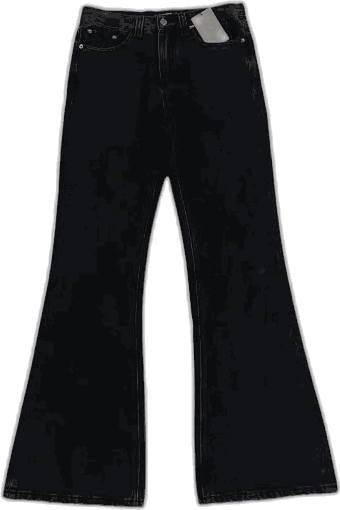 Black flared jeans