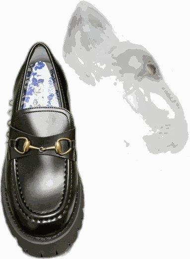 Leather horsebit loafers