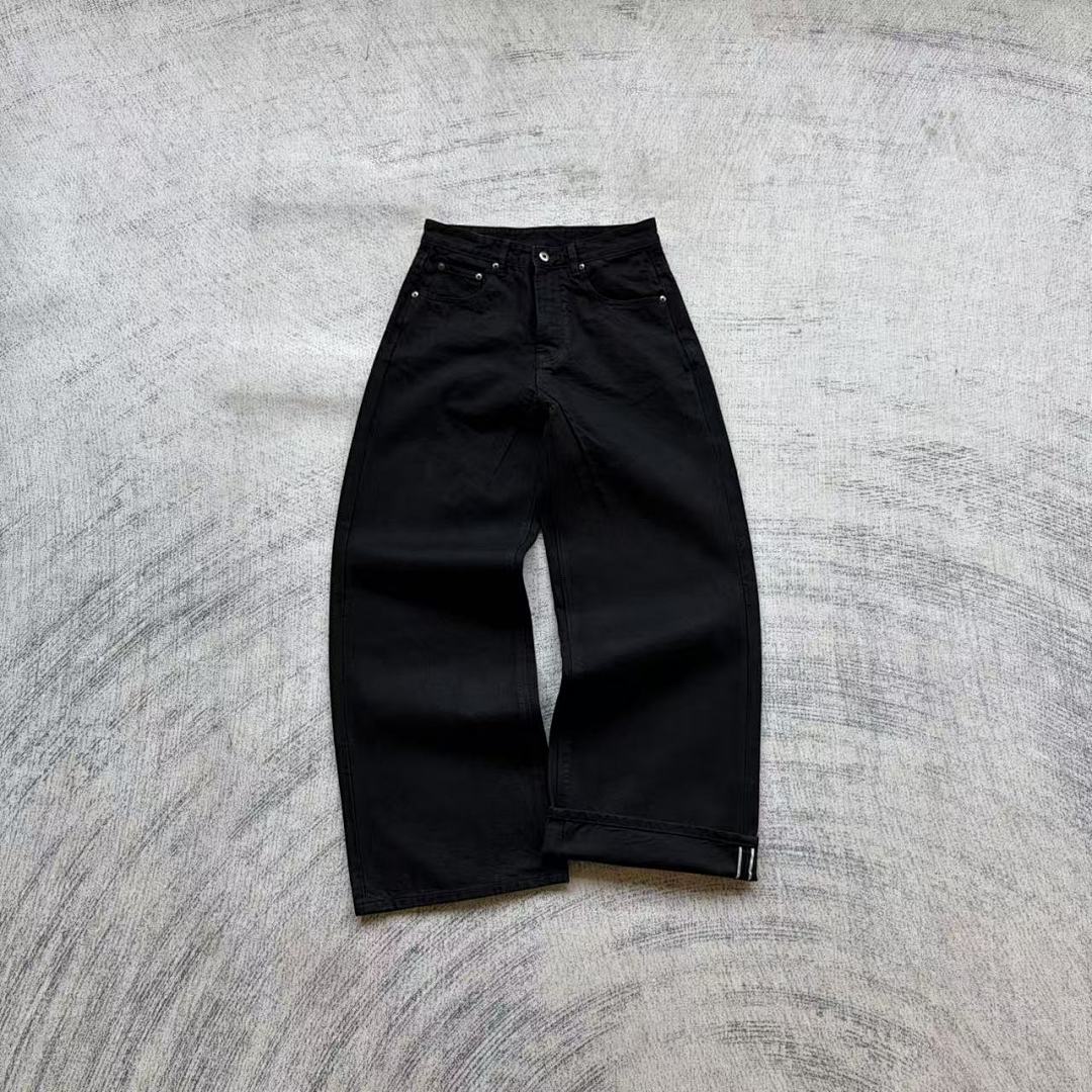 Fyredwrld Jet black selvedge denim jeans