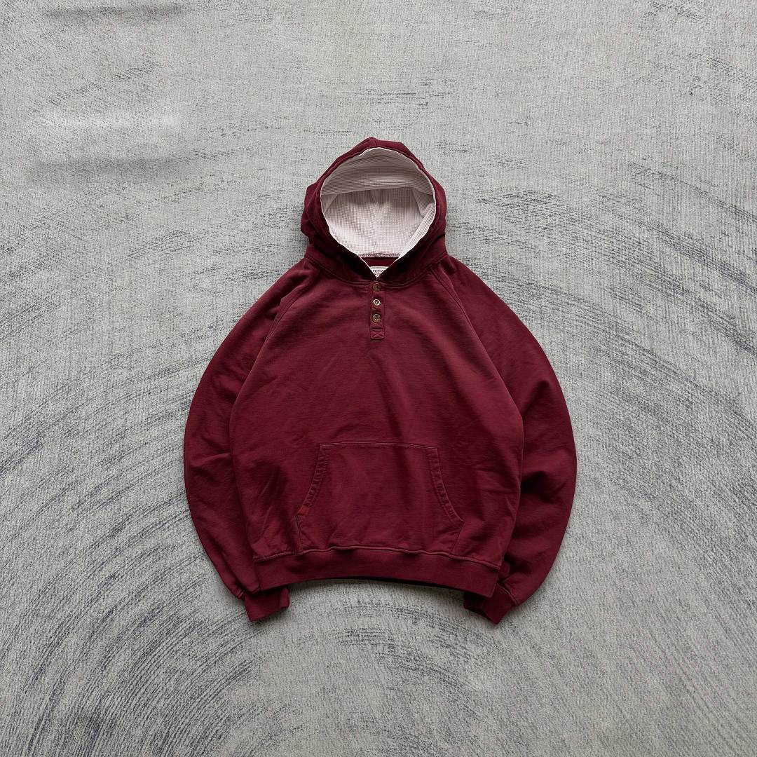 E*periment 5 henley hoodie red