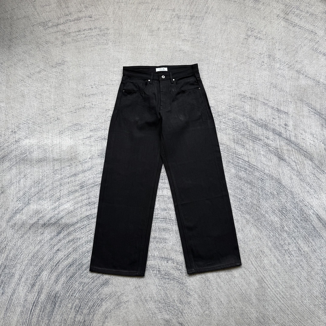 C*le ivy raw selvedge black denim