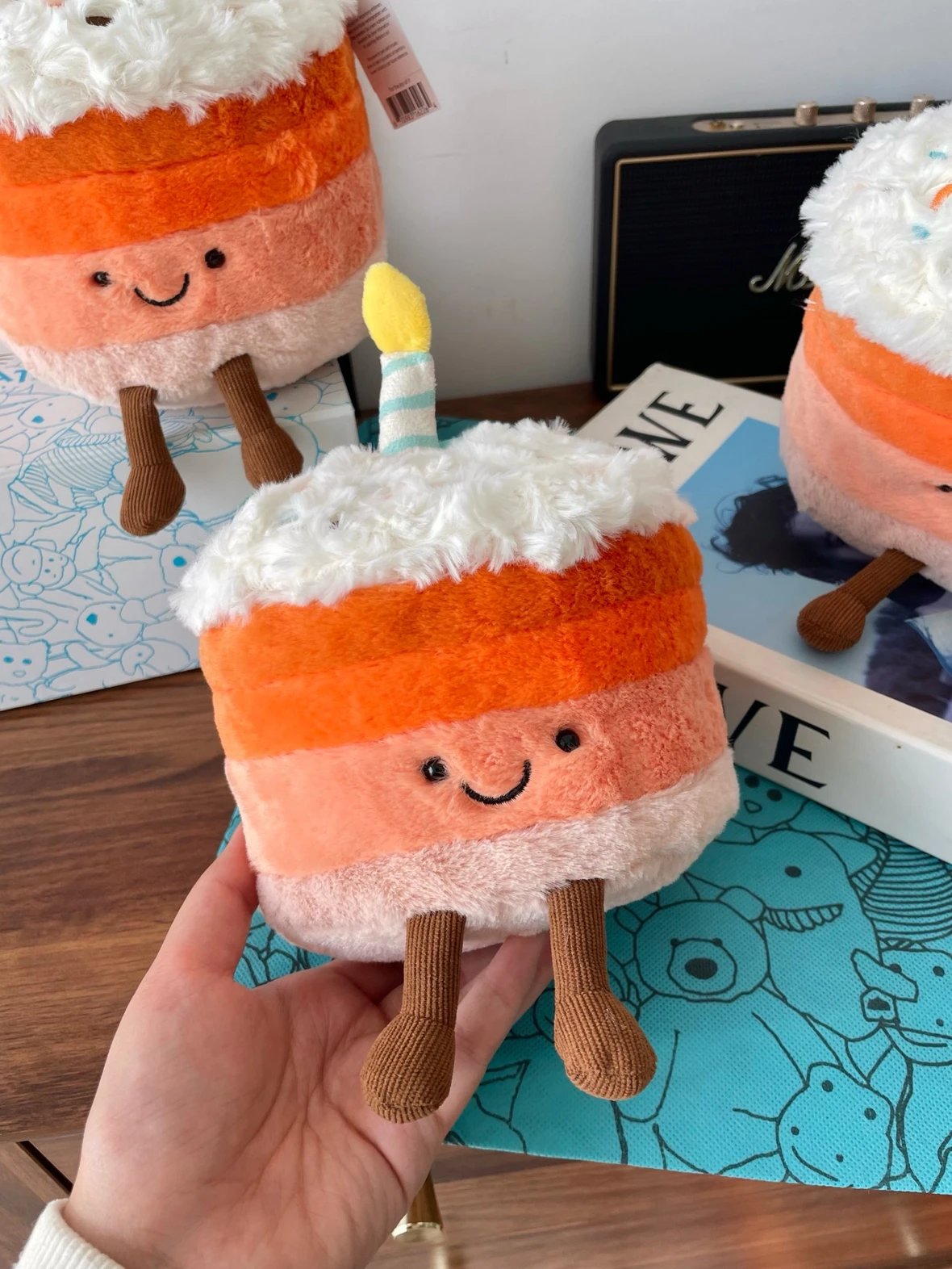 Jellycat Amuseables Birthday Cake and Burger Plush