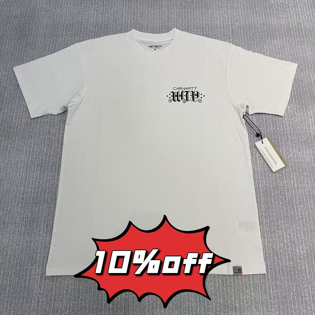 Carhartt WIP t-shirt with a floral and butterfly graphic print on the back