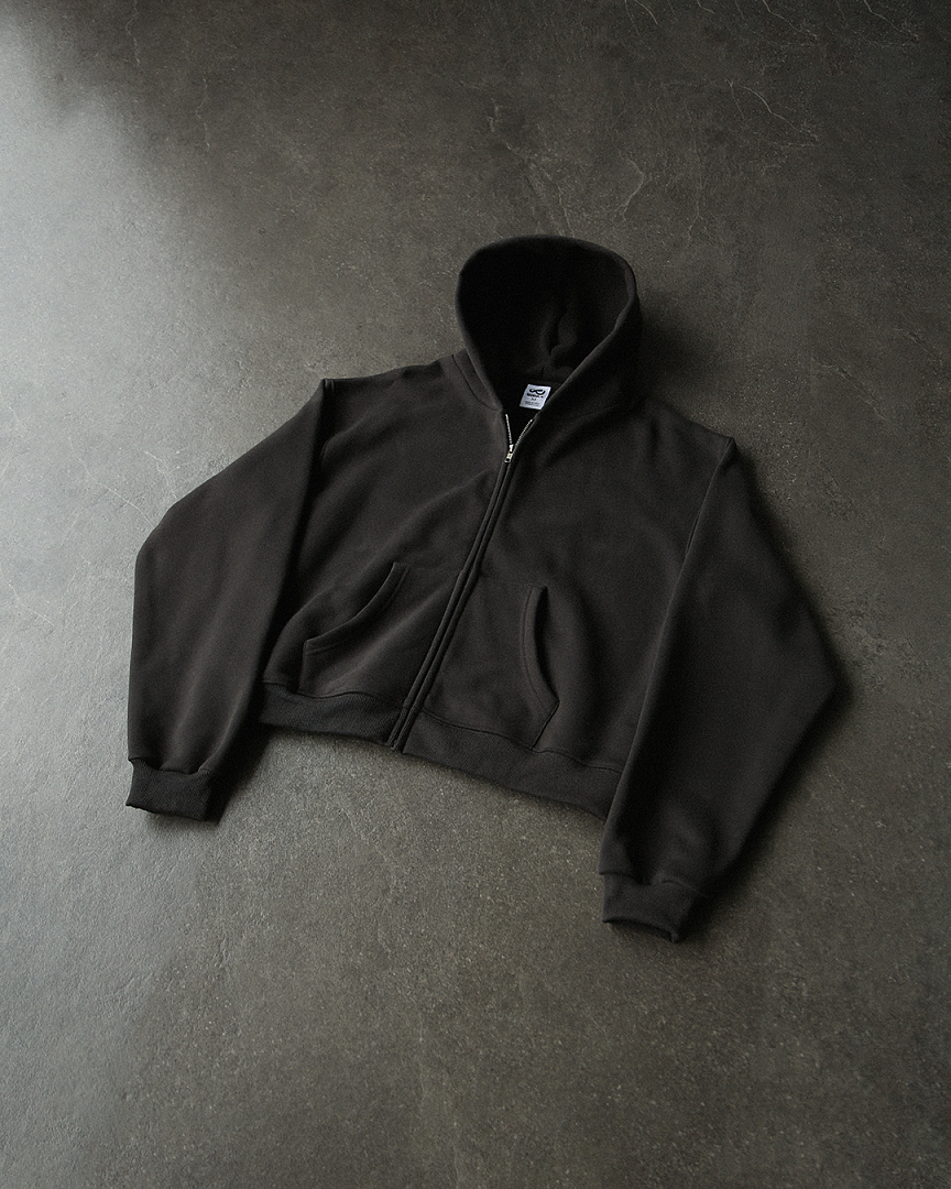 Mobius Charcoal Zip Up Hoodie