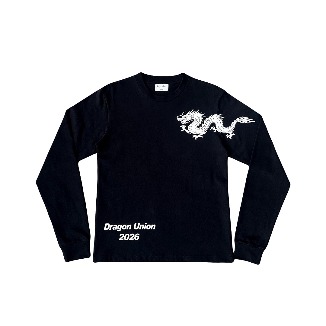 Dragon Soaring Shoulder Span LS Tee - Black