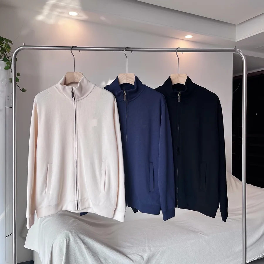 ##Stand-collar zip-up cardigan 立领拉链开衫2501 TT